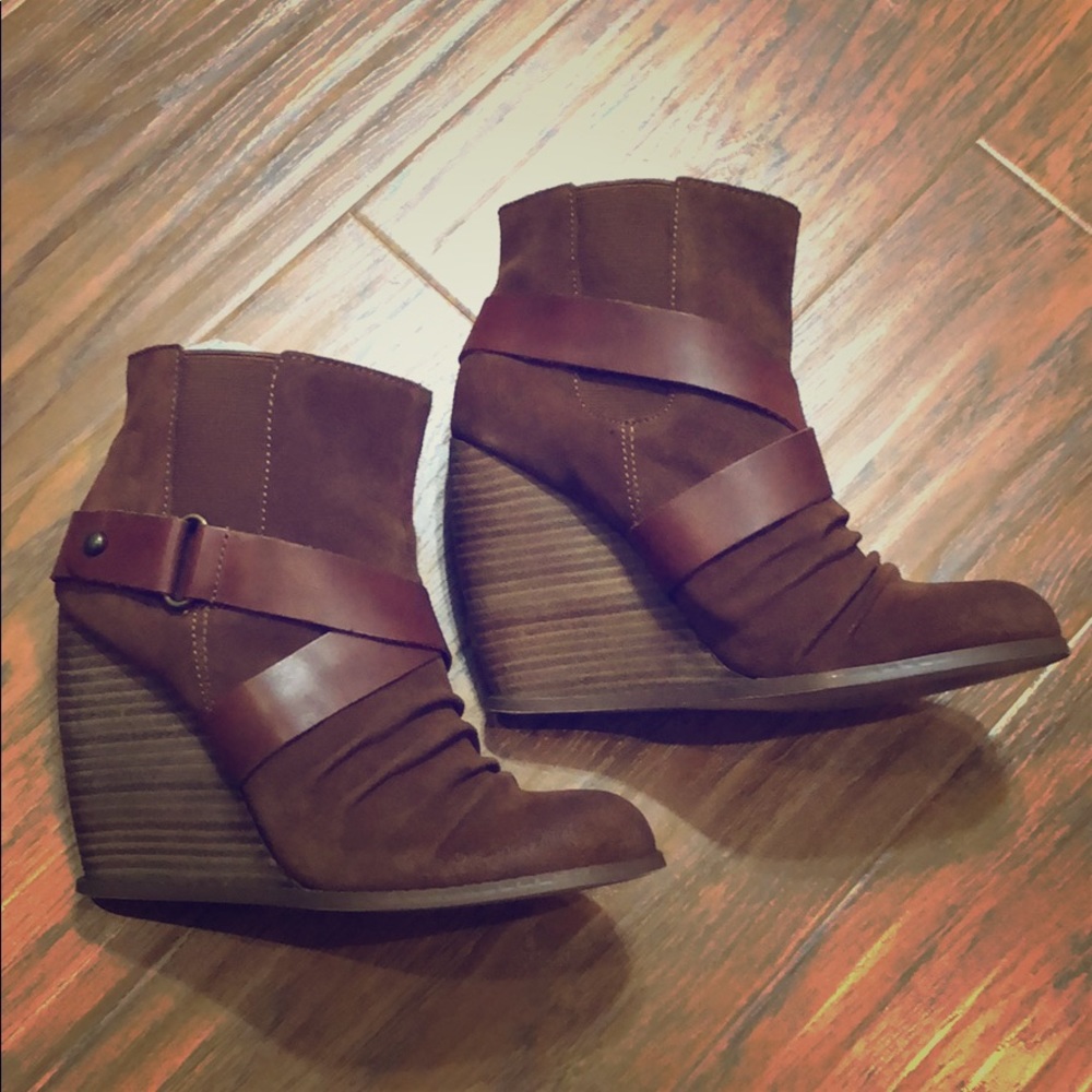Seychelles suede high heel boots